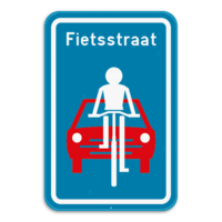 Bord F111: fietsstraat - 400/600