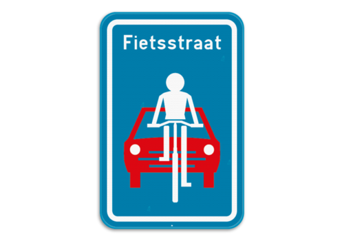 Bord F111: fietsstraat - 400/600 