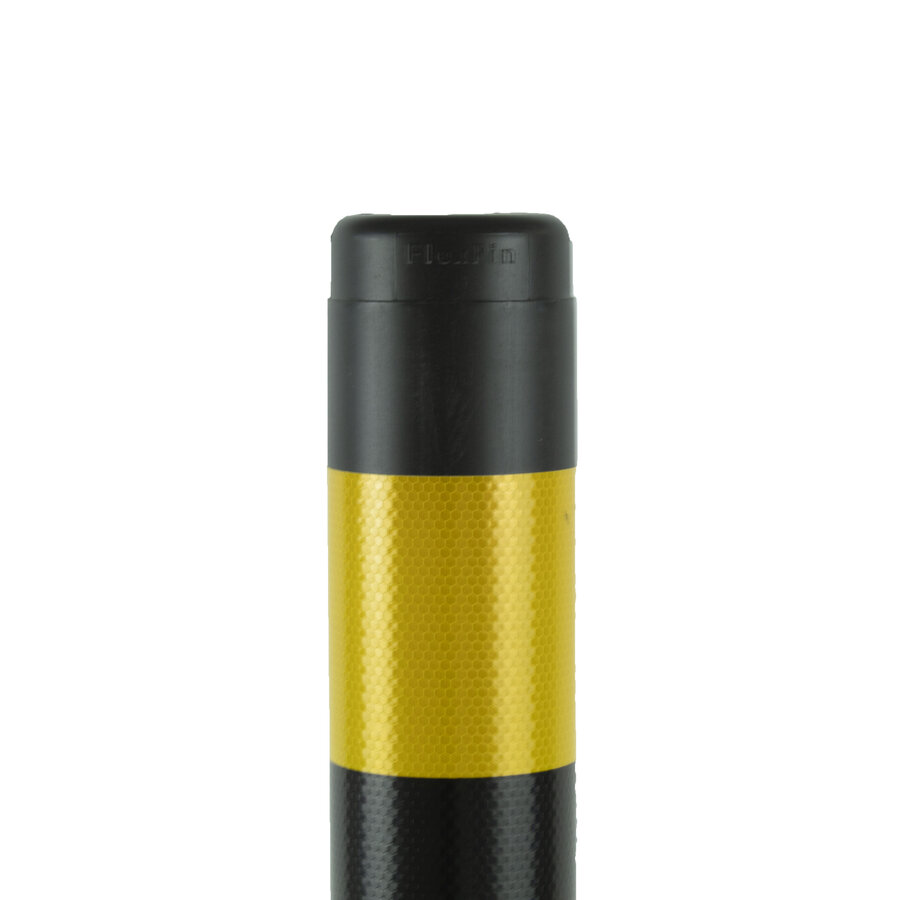 Balise auto relevable Flexpin- Noir/Jaune - 100 cm