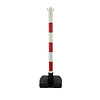 Poteau PVC "Bi-pose" 90 cm rouge / blanc4 kg