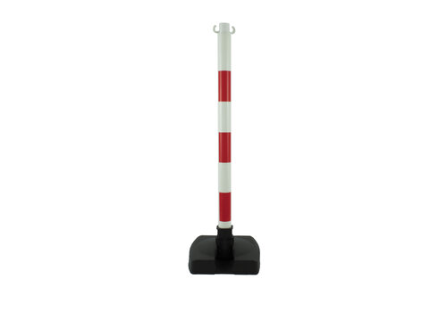 Paal in PVC "Bi-Pose" 90 cm rood / wit 4 kg 