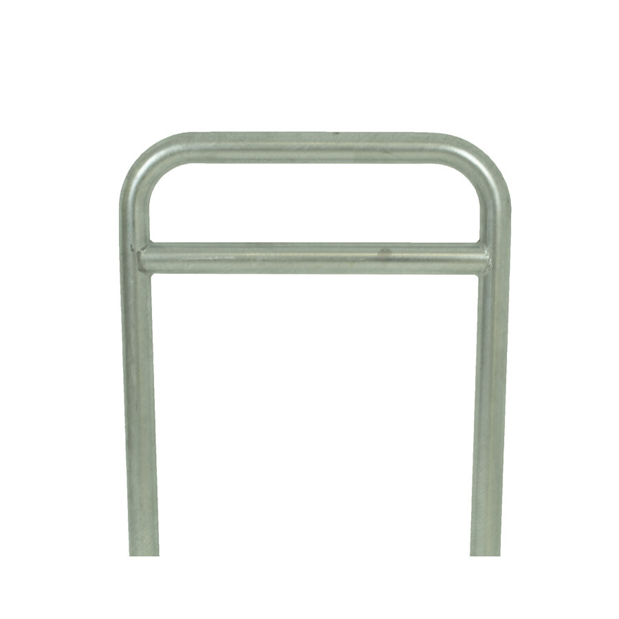 Fietsbeugel 600 x 800 mm Ø 50 mm met dwarsbuis op voetplaten