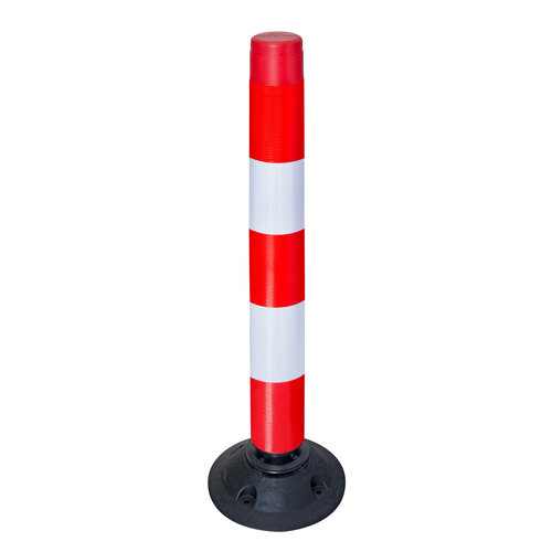 Balise auto relevable Flexpin - Rouge/Blanc -100 cm 