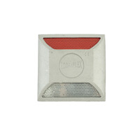 Wegdekreflector (Kattenoog) - Aluminium - Rood/Wit