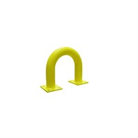 Arceau de protection H350 x L375 mm - sur platines - Jaune/Noir