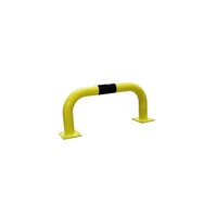 Arceau de protection H600 x L1000 mm - sur platines - Jaune/Noir