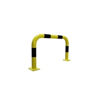 Arceau de protection H600 x L1000 mm - sur platines - Jaune/Noir