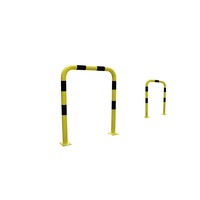 Arceau de protection H1000 x L1200 mm - sur platines - Jaune/Noir