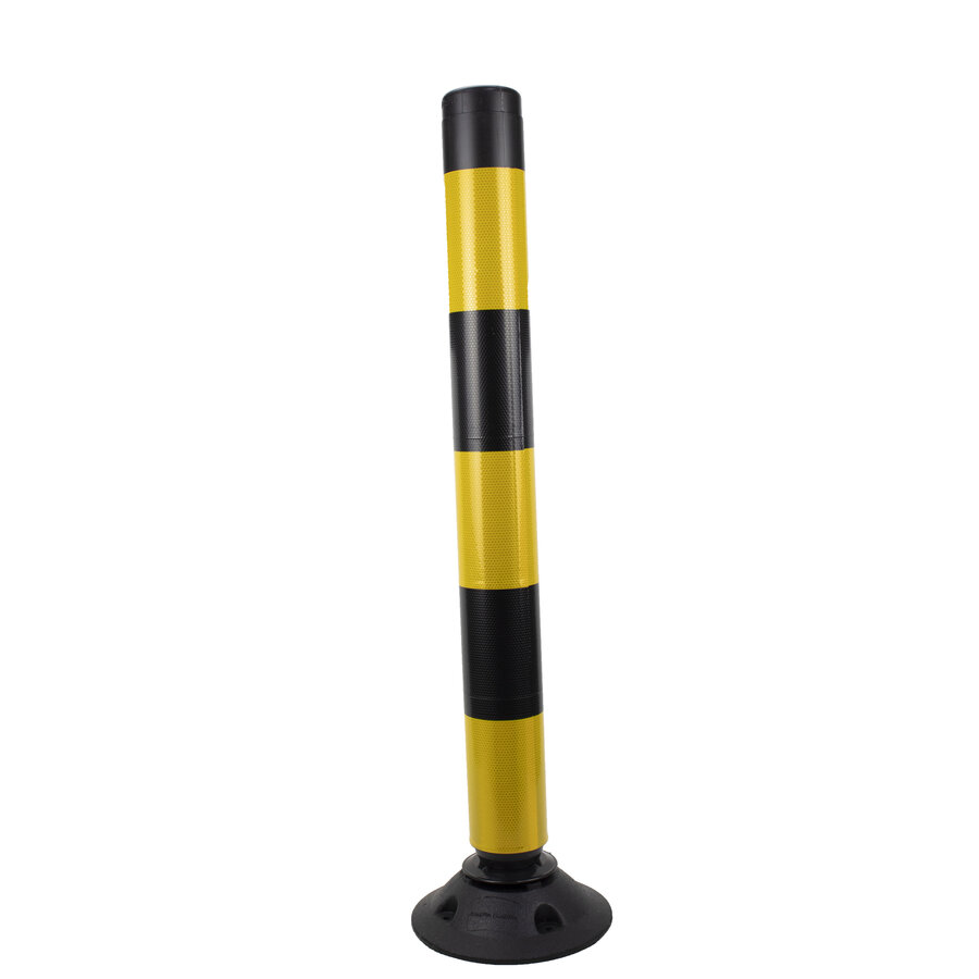 Balise auto relevable Flexpin- Noir/Jaune - 75 cm