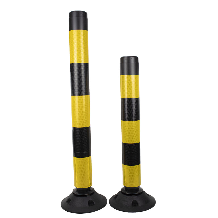 Balise auto relevable Flexpin- Noir/Jaune - 75 cm