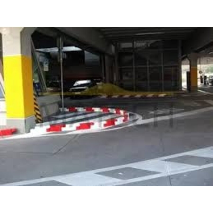 Separateur de route VB chain - 165 x 600 mm avec reflecteur - Rouge