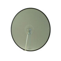 Miroir de sécurité - Antivol - Rond 600 mm, cadre noir