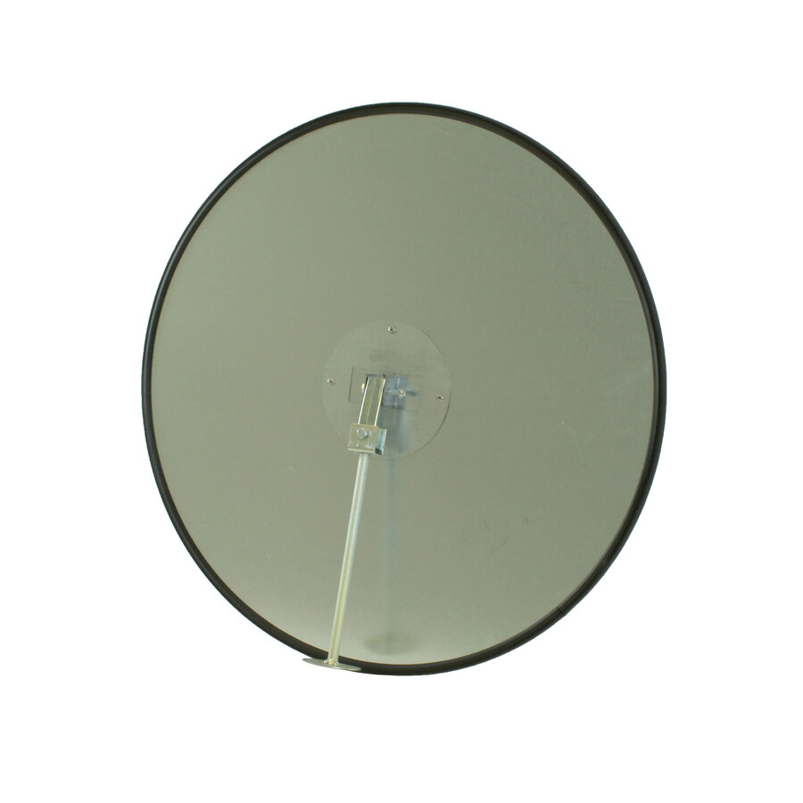 Miroir de sécurité - Antivol - Rond 600 mm, cadre noir