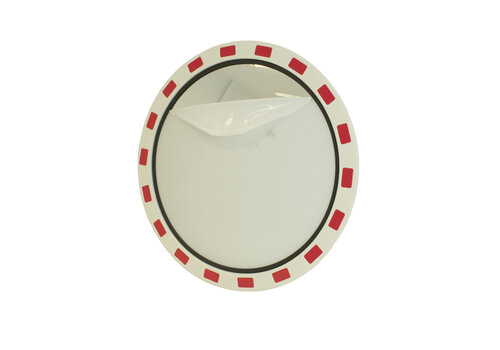 Miroir de circulation 'TRAFIC DELUXE' 600 mm - rouge/blanc 