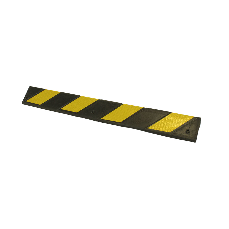 Protection d'angle caoutchouc - jaune/noir - 800 x 100 x 8 mm