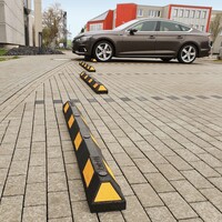 Park-aid parkeerstop 180 cm - zwart/wit