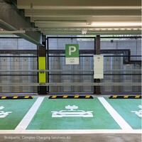 Park-aid parkeerstop 180 cm - zwart/wit