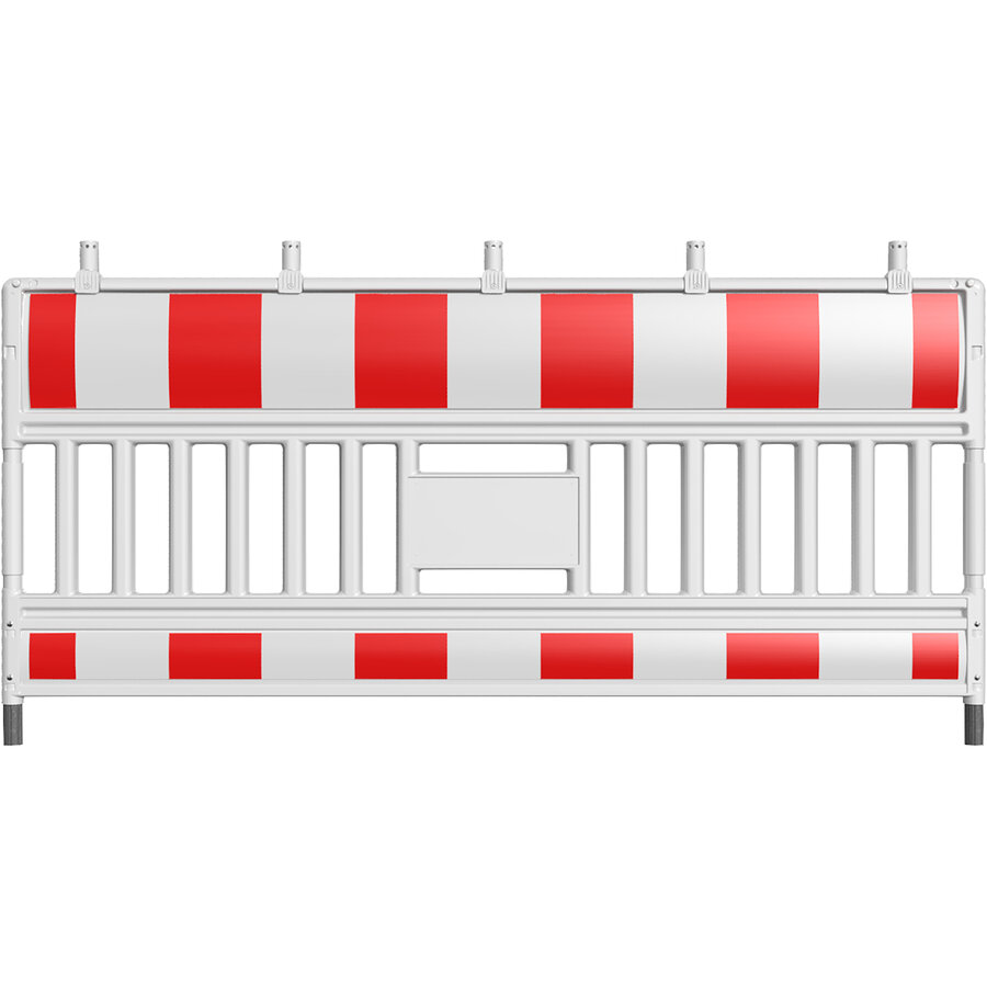 Barrière de chantier 'Euro Barrier' - blanc/rouge - 1100 x 2100 mm