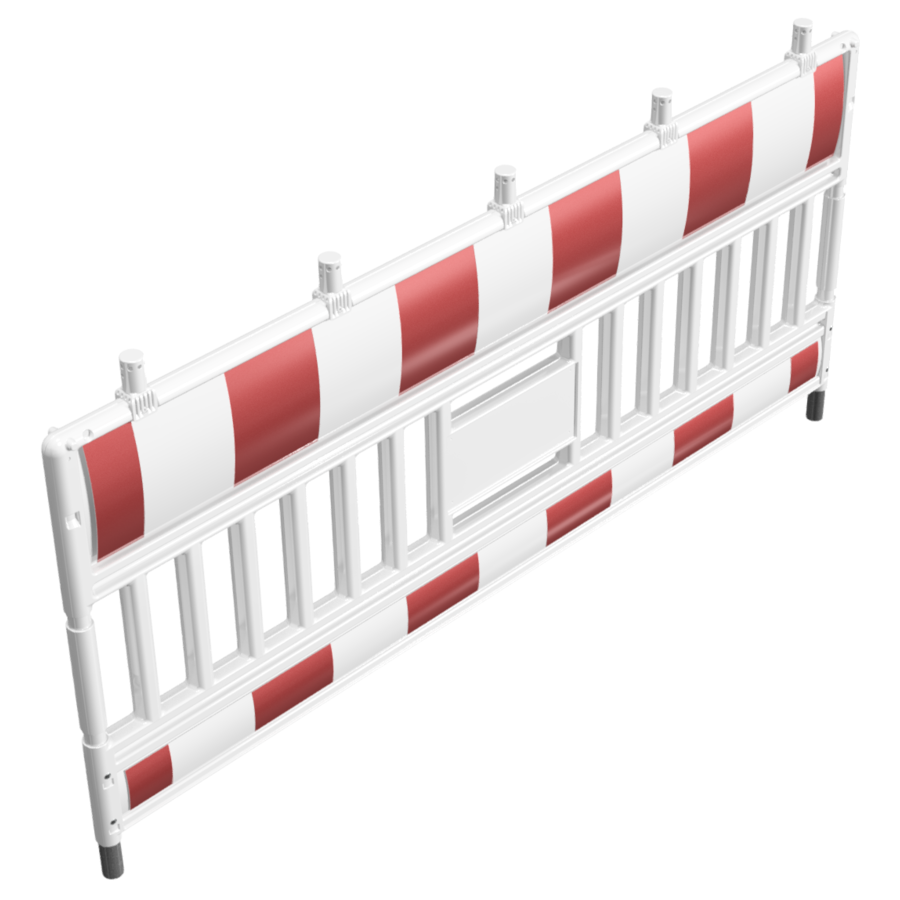 Werfhek 'Euro Barrier' - wit/rood - 1100 x 2100 mm