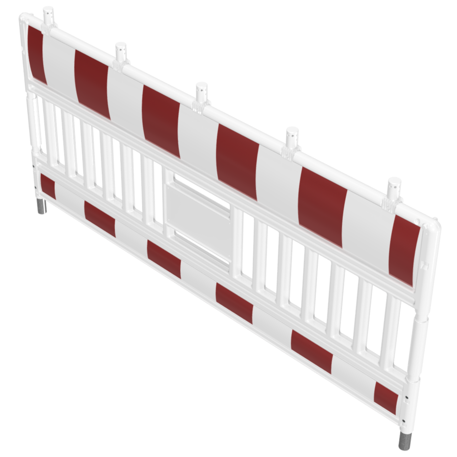 Werfhek 'Euro Barrier' - wit/rood - 1100 x 2100 mm