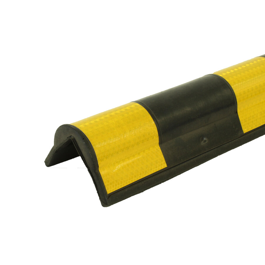 Protection d'angle 800x135x10 mm arrondi - jaune/noir