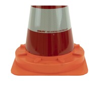 Cône de signalisation monopièce 50 cm - entièrement réfléchissant + SB 250