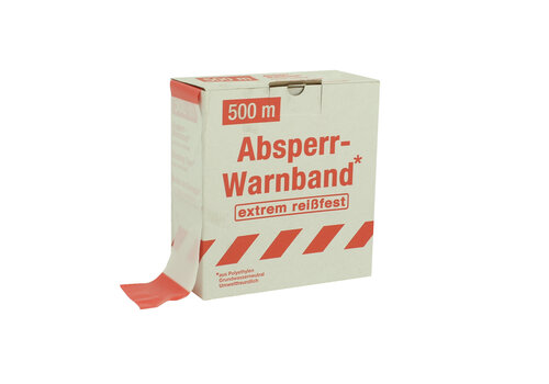 Signalisatielint - Afzetlint SUPERSTRONG 500m - rood/wit 
