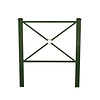 Klein hek Pagode - 1080 x 1235 mm - Groen Ral 6009