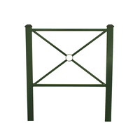Klein hek Pagode - 1080 x 1235 mm - Groen Ral 6009