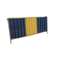 Werfafsluiting type Brussel - blauw/geel - 220 x 106 cm