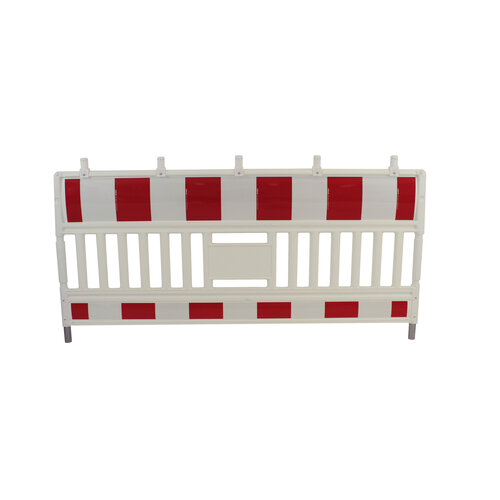 Barrière de chantier 'Euro Barrier' - blanc/rouge 