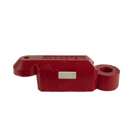 Rijbaanseparator VB chain - 165 x 600 mm met reflector - wit