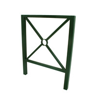 Barrières de Croix St. André 90 cm x 88 cm - Vert (RAL 6009)