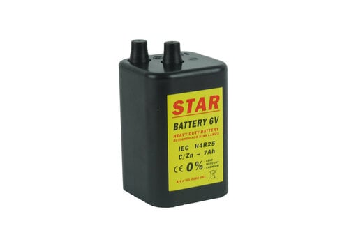 Batterij 4R25 - 6V - 7Ah ( BEBAT incl.) 