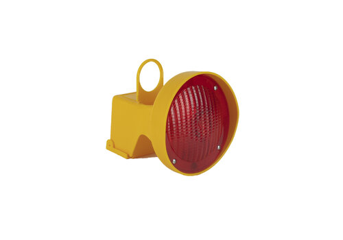 Werflicht - werflamp voor verkeerskegels - Rood 
