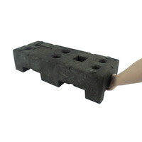 Bouwhekvoet - werfhekvoet - 22 kg - (HERAS) in gerecycleerde PVC
