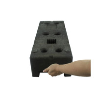 Bouwhekvoet - werfhekvoet - 22 kg - (HERAS) in gerecycleerde PVC