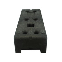 Bouwhekvoet - werfhekvoet - 22 kg - (HERAS) in gerecycleerde PVC