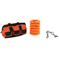 Set van 6 synchroniseerbare LED cone lights 360° oranje