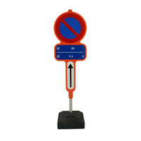 Tijdelijk parkeerverbodsbord E1 - Frans