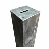 Diamantkoppaal uit  kunststof - bruin met 2 reflecterende bandjes - uitneembaar