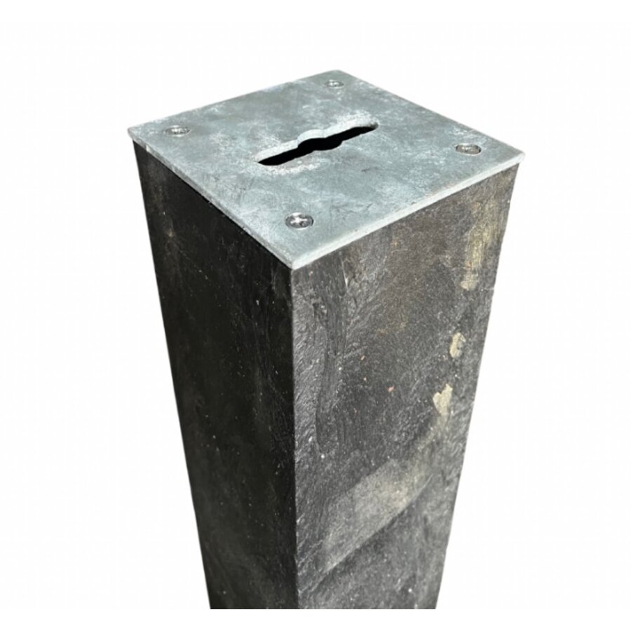 Diamantkoppaal uit  kunststof - bruin met 2 reflecterende bandjes - uitneembaar