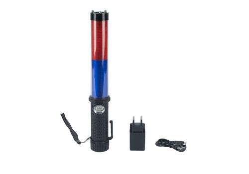 LED toortslamp - blauw/rood (incl. BEBAT € 0.063) 