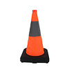 Cône de signalisation pliable lesté avec LED intégrée - 50 cm