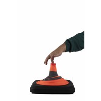 Cône de signalisation pliable lesté avec LED intégrée - 70 cm