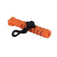 Baton de police lumineux - orange - rechargeable
