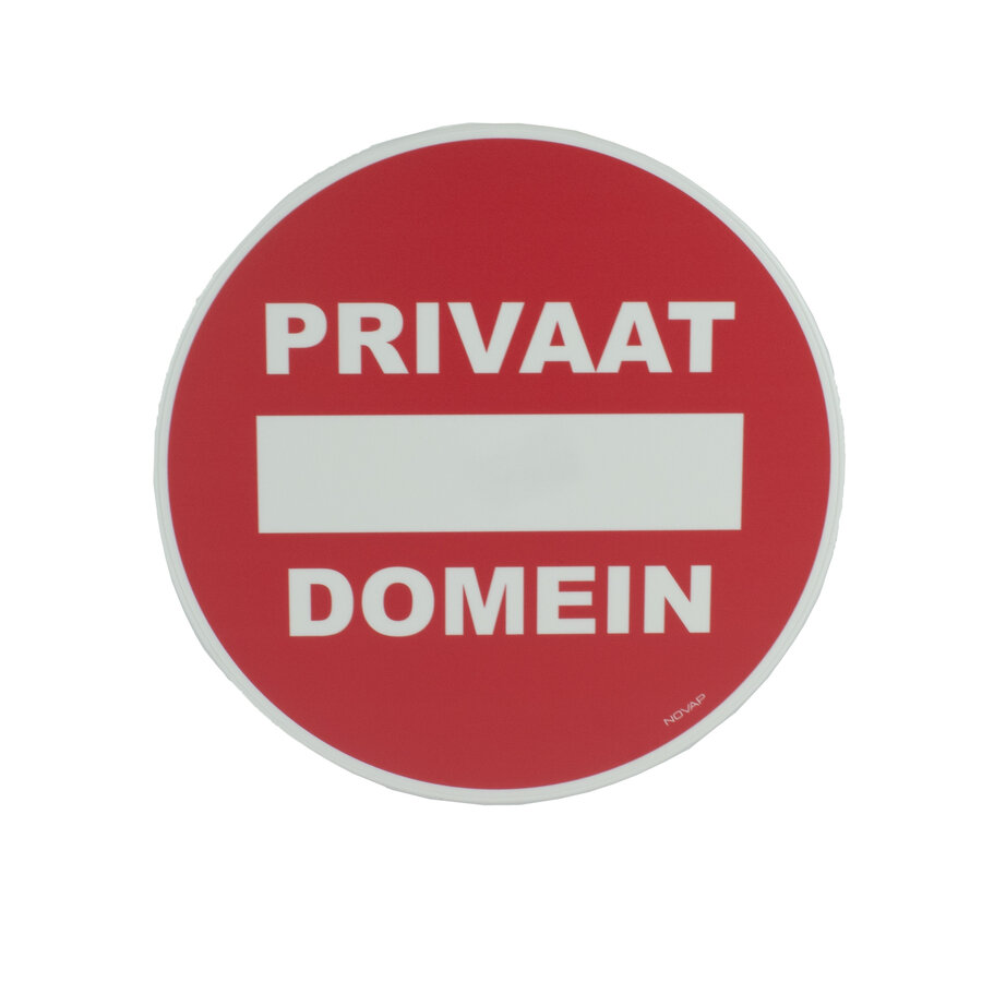 Pictogram 'Privaat Domein' Ø 300 mm