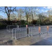 Koppelbaar fiets nadarhek 2000 x 1100 mm - gegalvaniseerd