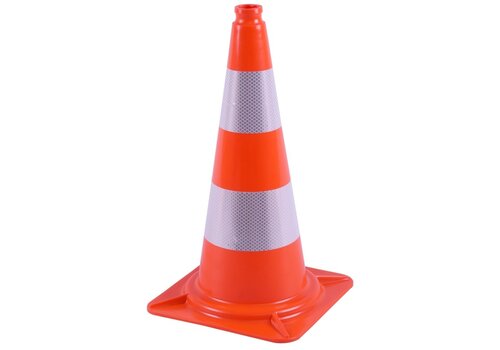 Verkeerskegel 50 cm PVC - zeer flexibel + Klasse 2 