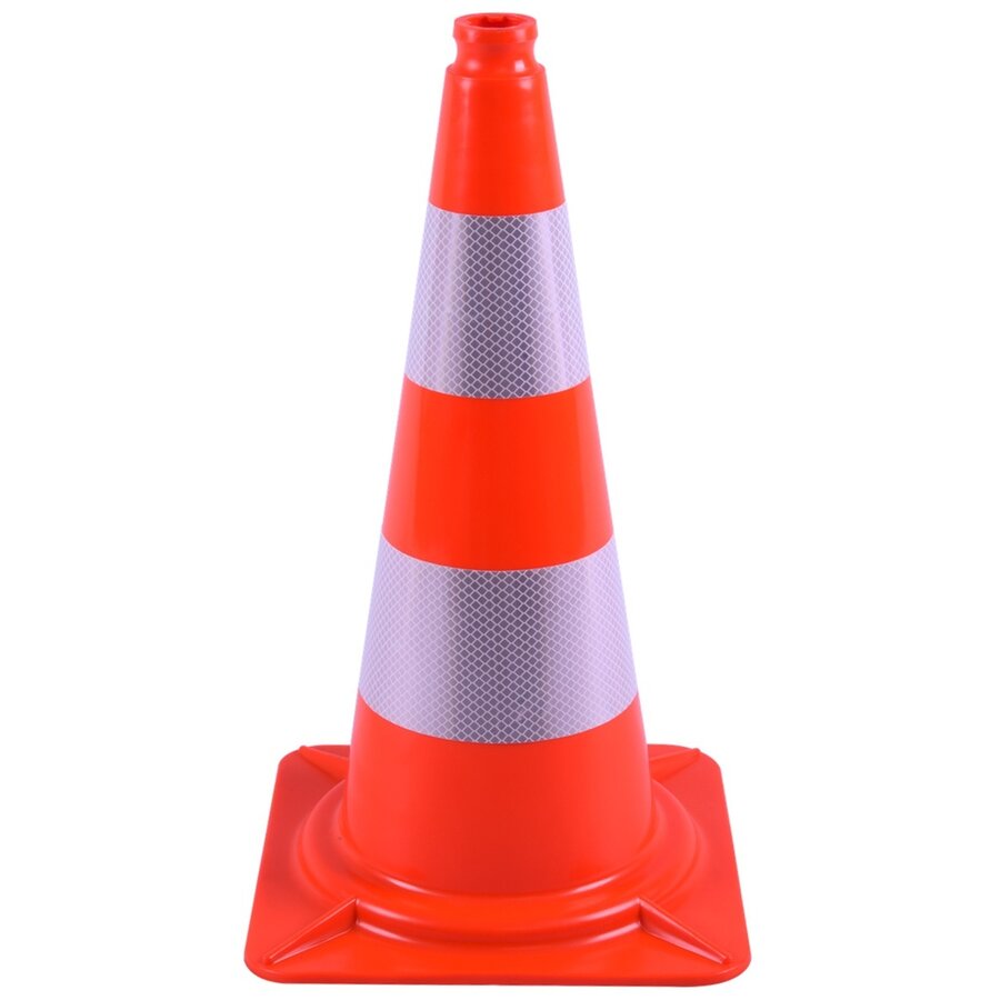Cône de signalisation 50 cm PVC - très flexible + Classe 2
